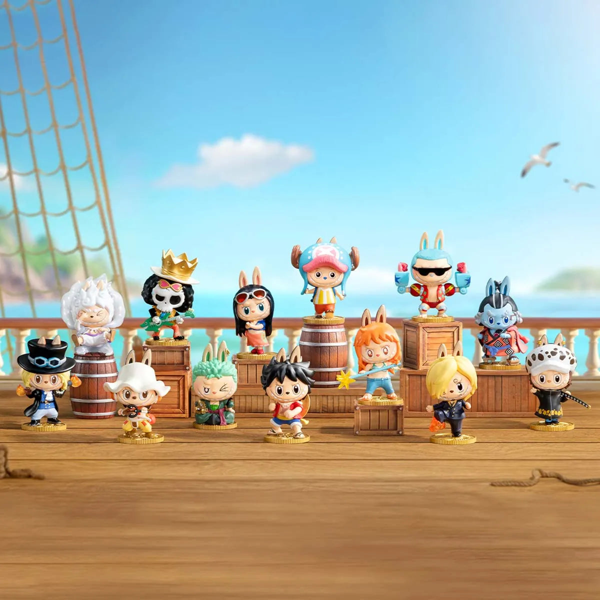 POP MART THE MONSTERS x One Piece Blind Box Figures - Labubu Collectible Series (Single & 6-Pack Options)