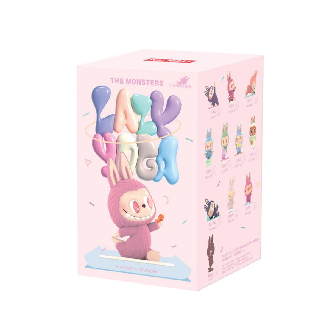 Labubu Lazy Yoga Plush Doll | Kawaii Macaron Blind Box Toy | The Monsters Series Collectible Figure | Unique Relaxation Gift for Anime Fans